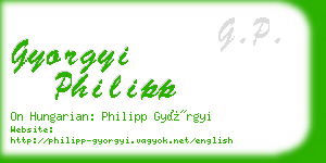 gyorgyi philipp business card